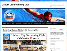 Tablet Screenshot of lisburncityswimmingclub.org